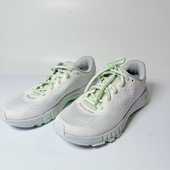 Under Armour Women's White and Light Green Athletic Shoes - Picture 6 of 8